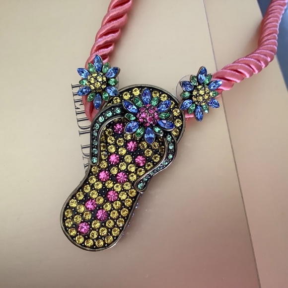 Heidi Daus Flipping Fabulous Crystal Pin Earrings and Silk Cord Multi - Picture 9 of 16